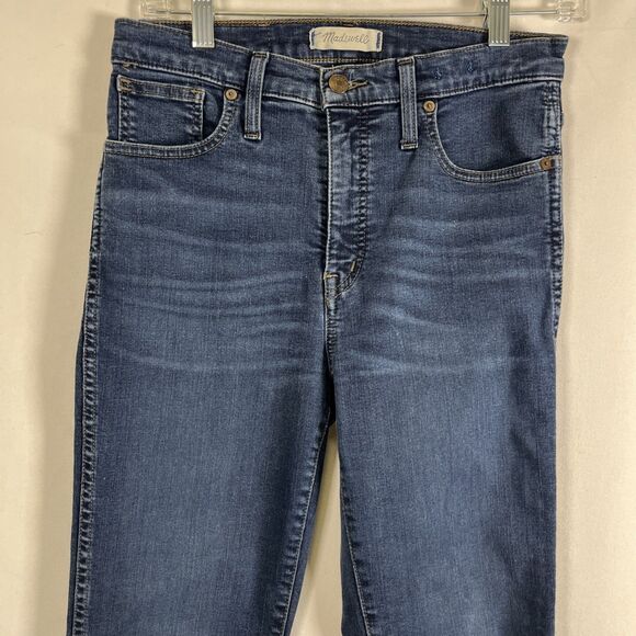 Madewell Jeans 10" High Rise Skinny Women's Size 28 EUC Medium Wash Stretch - Picture 2 of 8